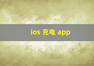 ios 充电 app